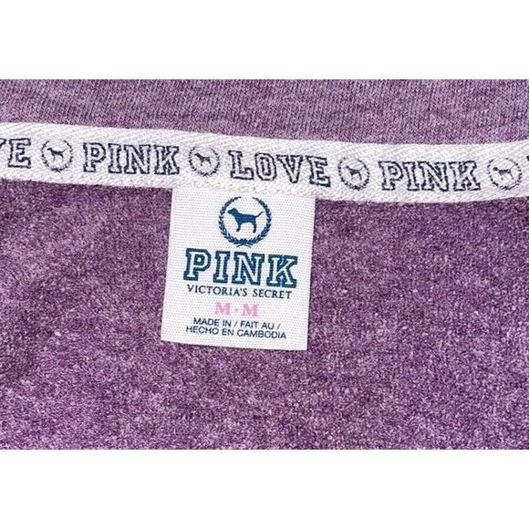 Victoria's Secret PINK Basic Jacket Women's Size Medium Purple Full Zip - Picture 6 of 6